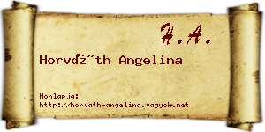 Horváth Angelina névjegykártya
